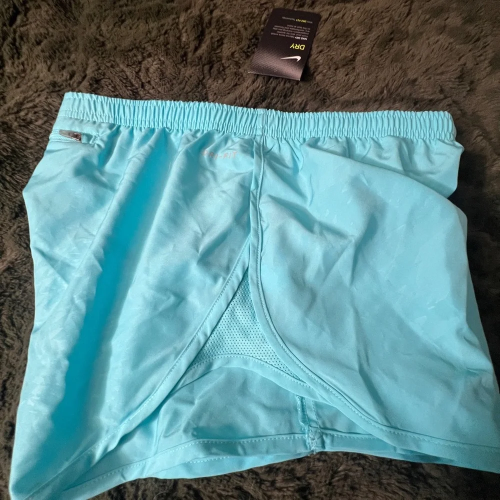 Nike Women’s Aqua Athletic Shorts - Picture 1 of 5